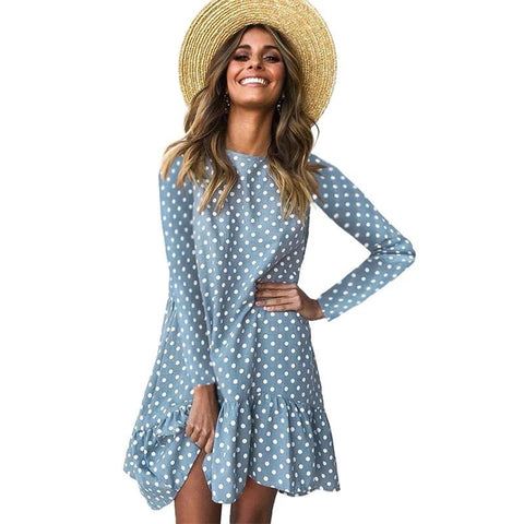 Polka Dot Casual Dress