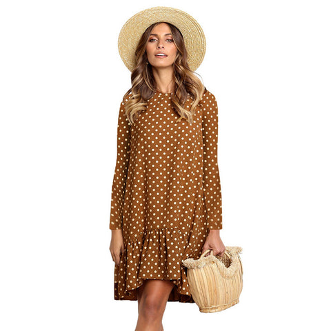 Polka Dot Casual Dress