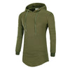 Longline Hoodie with Side Zips