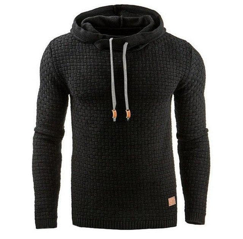 Knitted Hooded Sweatshirt