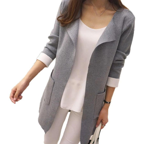 Stylish Longline Cardigan Coat